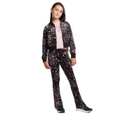 Juicy Couture Velour Leopard Print Zip Thru Tracksuit Junior Tracksuits Juicy Couture